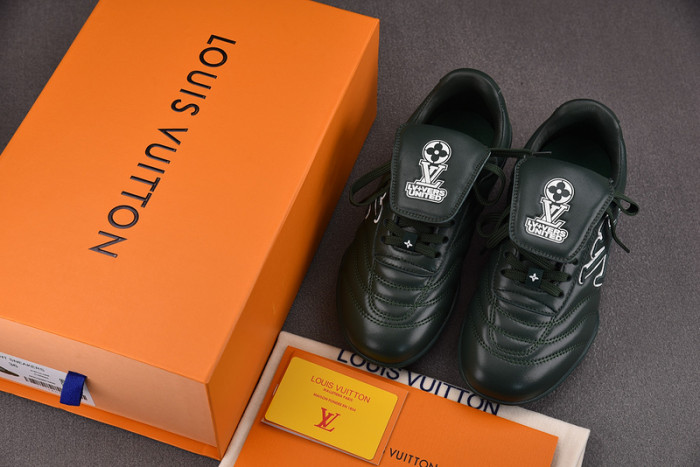Lou1su1tt Footprint Soccer Green White