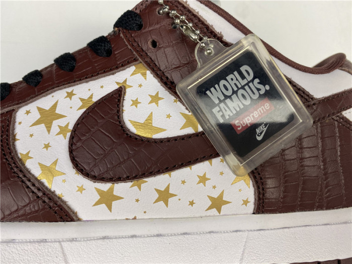 nike sb dunk low S*p*e stars barkroot brown (2021) dh3228-103