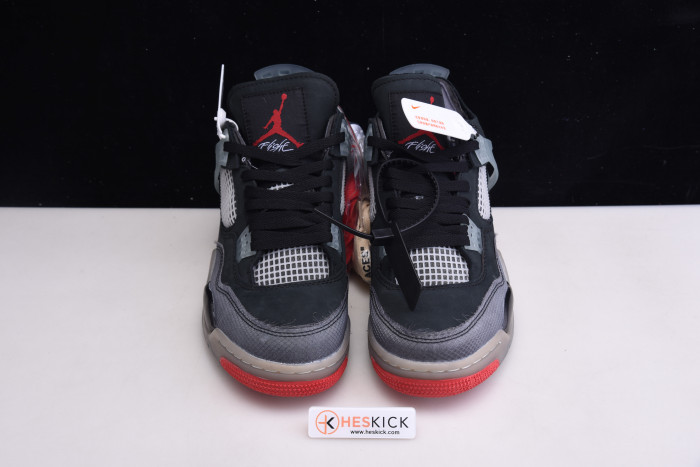 OFW x Air Jordan 4 “Bred” CV9388-001