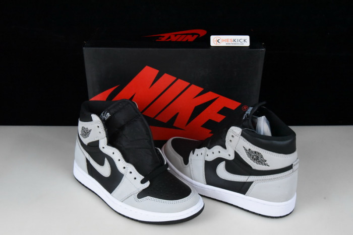 Air Jordan 1 Retro High Black White Light Smoke Grey 555088-035