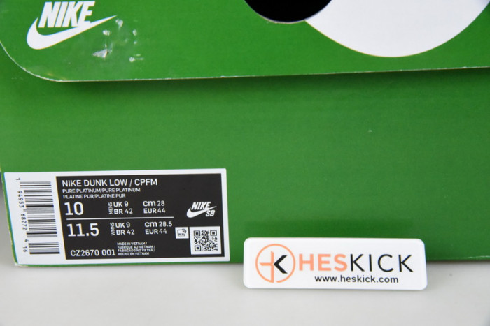 Nike Dunk Low Cactus Plant Flea Market Pure Platinum CZ2670-001