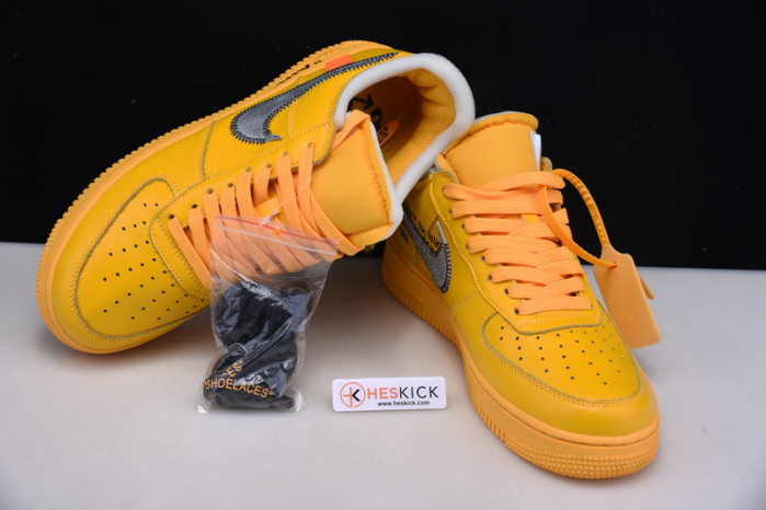 Nike Air Force 1 Low OFW University Gold Metallic Silver DD1876-700