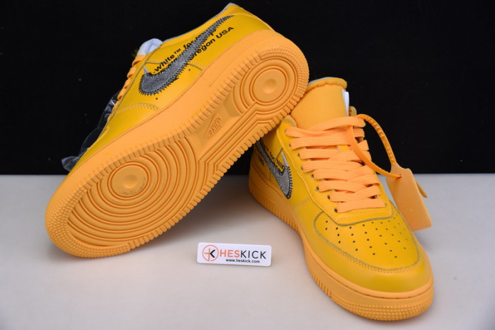 Nike Air Force 1 Low OFW University Gold Metallic Silver DD1876-700