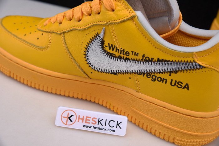 Nike Air Force 1 Low OFW University Gold Metallic Silver DD1876-700