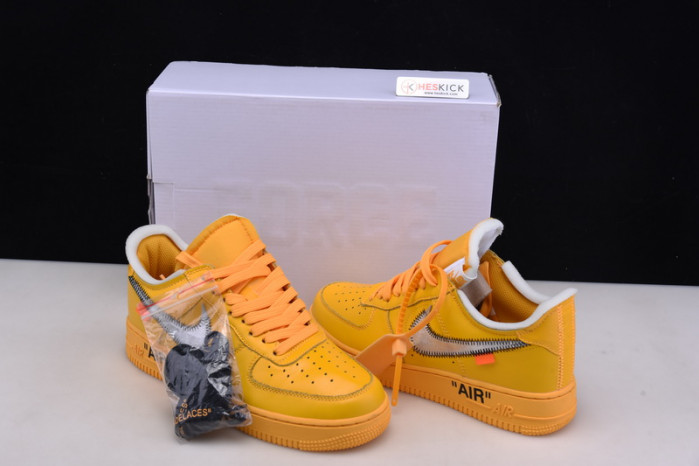 Nike Air Force 1 Low OFW University Gold Metallic Silver DD1876-700