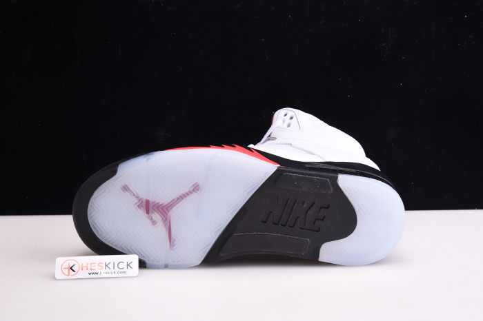 Air Jordan 5 Retro Fire Red Silver Tongue (2020) DA1911-102