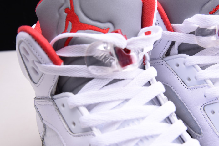 Air Jordan 5 Retro Fire Red Silver Tongue (2020) DA1911-102