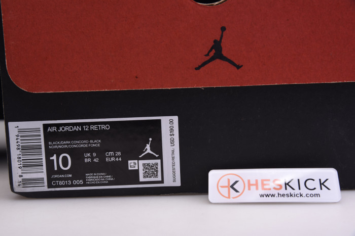 Air Jordan 12 Retro Black Dark Concord CT8013-005