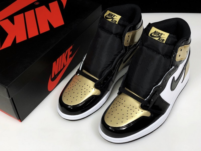 Jordan 1 Retro High NRG Patent Gold Toe 861428-007