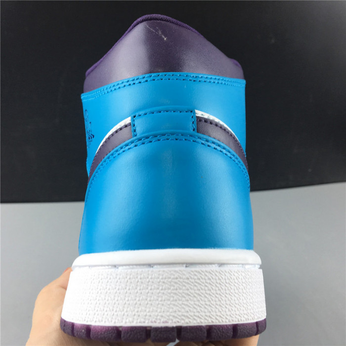 Jordan 1 Mid Hornets 554724-415