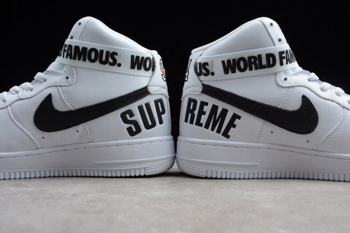 nike S*p*e air force 1 one high hi white world famous 698696-100
